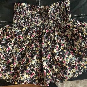 Floral pattern skirt